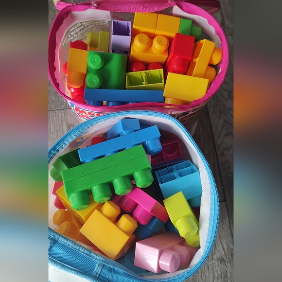 Mega Bloks Big  Building 2 Bags  175 Piece Total Good Condition - Picture 4 of 9